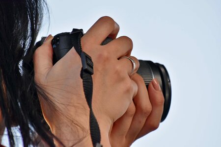 Camera hands photographer