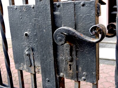 Cast Iron front door gate photo