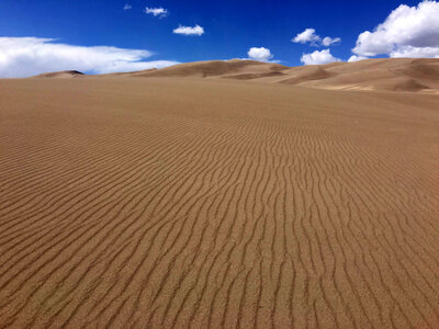 Sand dune landscape photo