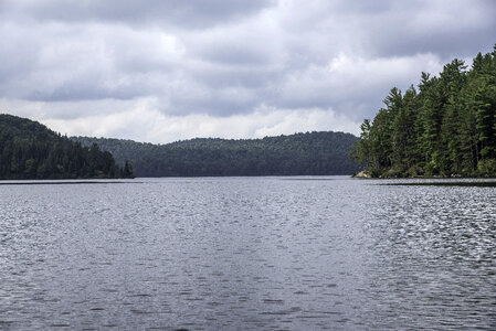 Clouds over the Water at Algonquin Provincial Park, Ontario photo