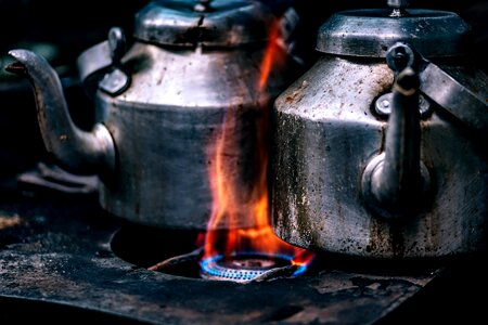Container fire flame
