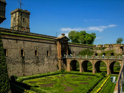 Fortress of Montjuic in Barcelona, Spain photo