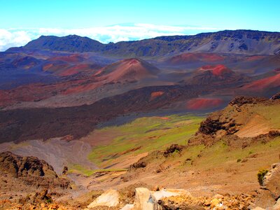 Maui volcano crater photo