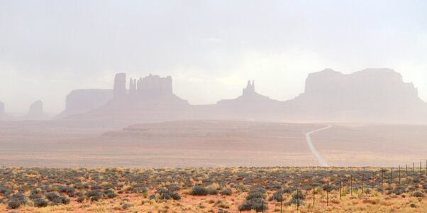 Dust desert rock photo