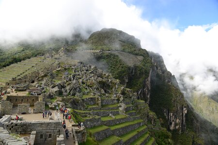 Machu Picchu is a UNESCO World Heritage Site in Peru photo