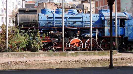 Abandoned cargo locomotive