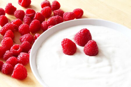 Raspberries & Yogurt photo