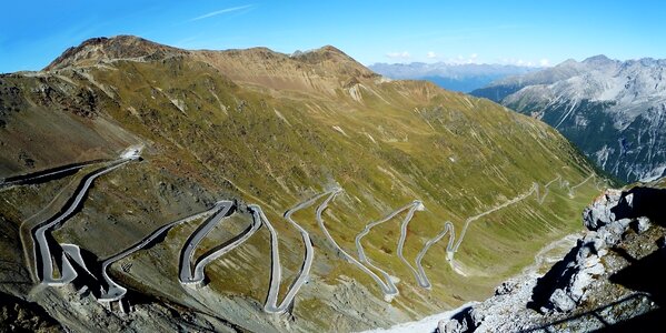 Road paved mountains photo