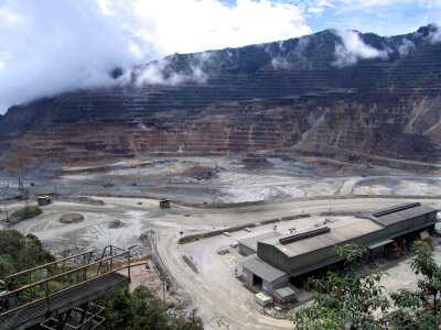 Ok Tedi Mine in southwestern Papua New Guinea photo
