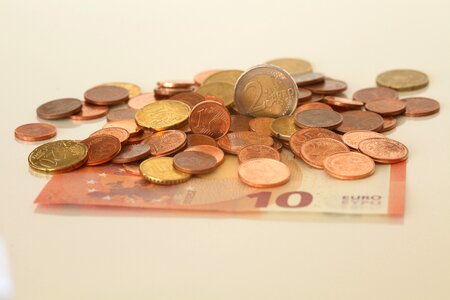 Coins europe currency photo