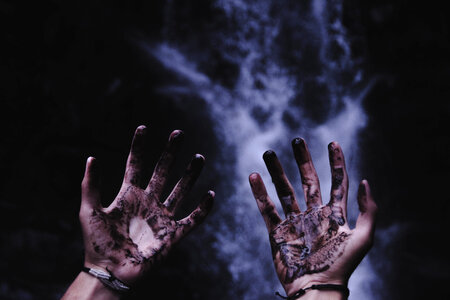 Dirty Hands with Mud photo