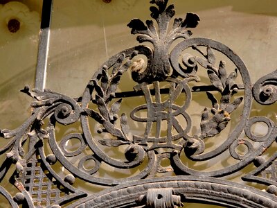 Baroque cast iron detail photo