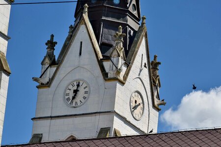 Blue Sky christianity church tower photo