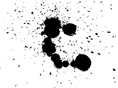 Black ink splatter photo