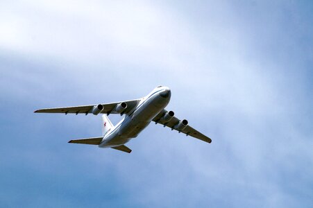 Sky flight plane in the sky