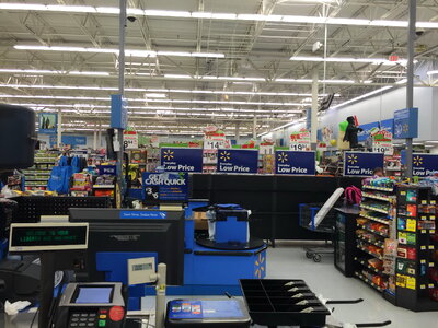 Walmart shopping center interior photo