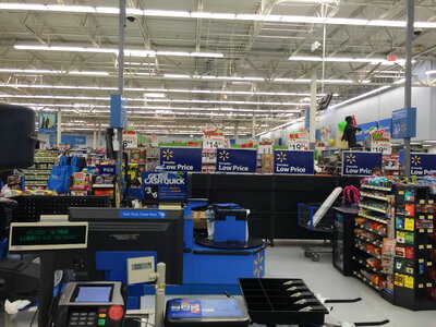 Walmart shopping center interior