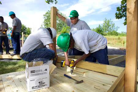 Construction of outdoor classroom-1