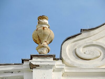 Antique blue sky decoration