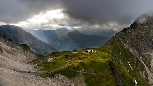 Light on the Mountaintops in Austria