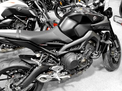 Black And White garage motorcycle