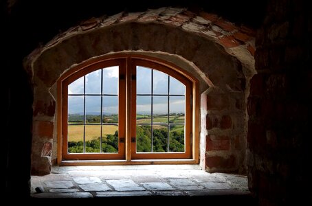 Bricks house window