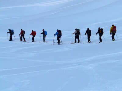 Backcountry skiiing winter hike hike photo