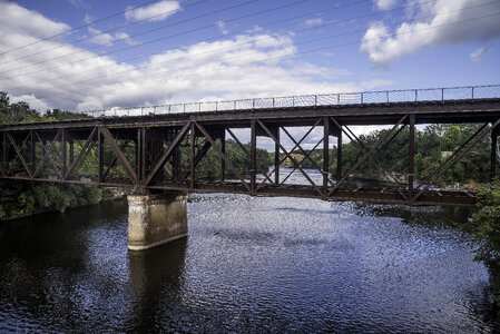 Bridge over the Wisconsin River at Wisconsin Dells photo