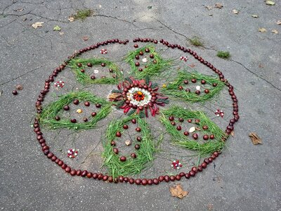 Autumnal park ornament