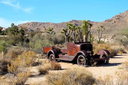 Truck historic desert photo