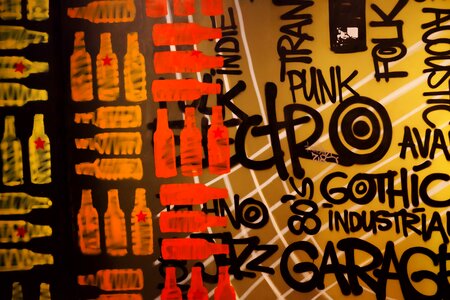 Beer colorful wall