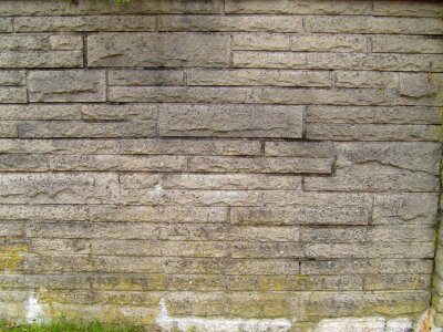 Ancient brick concrete photo