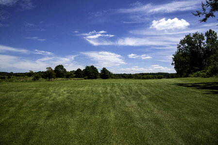 Golf Course and Trees on Sugar River State Trail
