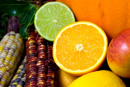 Fruit orange lime