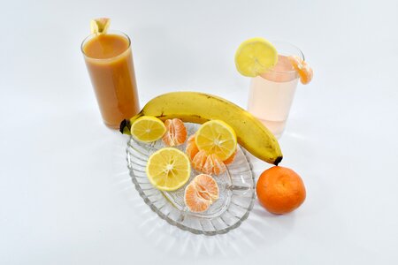 Banana breakfast fruit cocktail photo