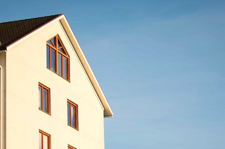 Architecture blue sky house