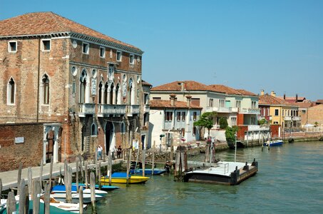 Venice Grand canal Italy in summer bright day photo