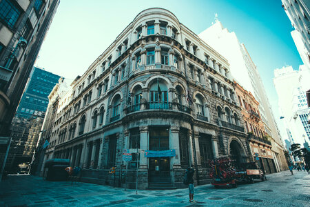 Corner Building and architecture in the city photo