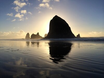 Beach cannon beach shore