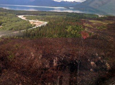 Aerial View of Lake Clark National Park, Alaska photo