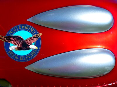 Red silver paintwork