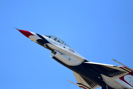 US Air Force Thunderbird in flight photo