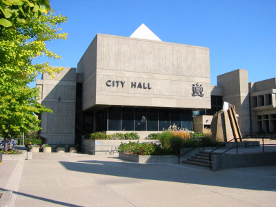 Brantford City Hall building in Ontario, Canada