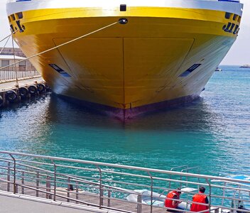 Boat cargo ship cruise ship photo