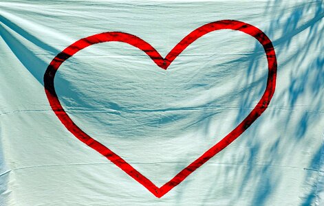 Beautiful Photo canvas heart