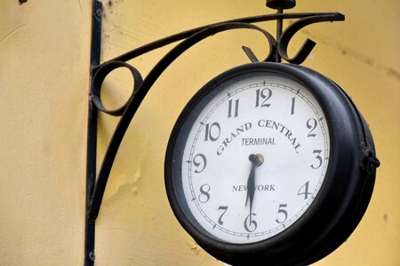 Analog Clock cast iron decoration