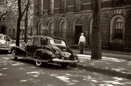 Cadillac Fleetwood parked on a Chicago street