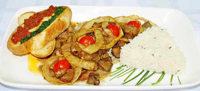 Dish café meat