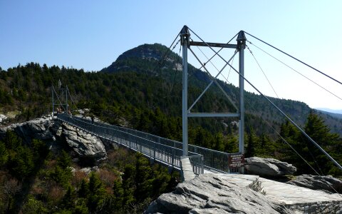 The Mile-High Swinging Bridge at Grandfather Mountain