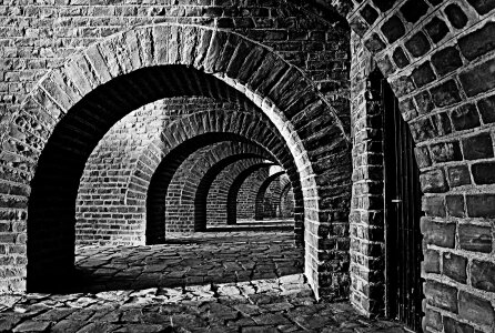 Tunnel arches xanten photo